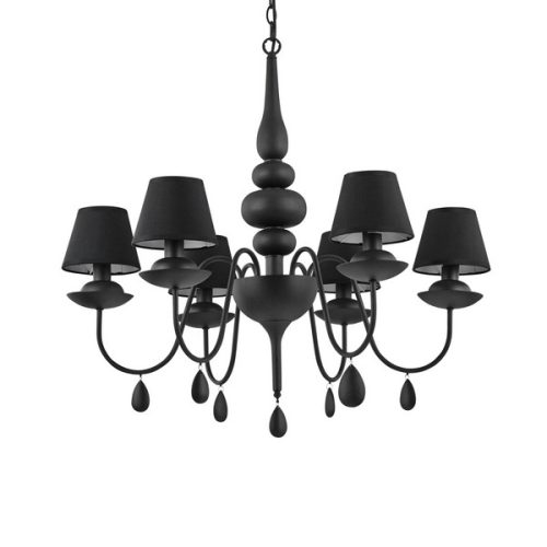 Ideal Lux csillár - BLANCHE SP6 NERO