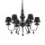 Ideal Lux csillár - BLANCHE SP6 NERO