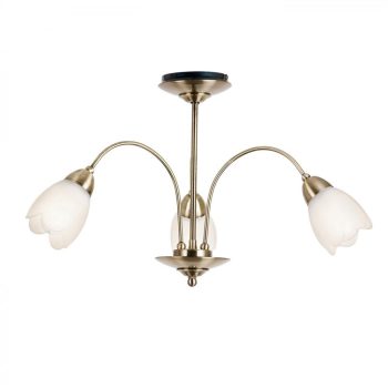 Endon Petal 3lt semi flush - ED-124-3AB