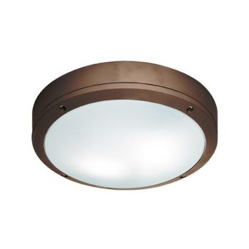 VIOKEF Ceiling Lamp Brown Round Leros - VIO-4049203