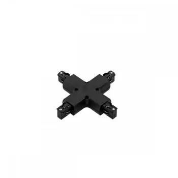   Italux 3 phase track - cross joint - black - IT-TR-PLUS-JOINT-BL