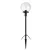 Markslöjd GARDEN 24 Słupek Kula 60cm Czarny/Przezr. - MS-107283
