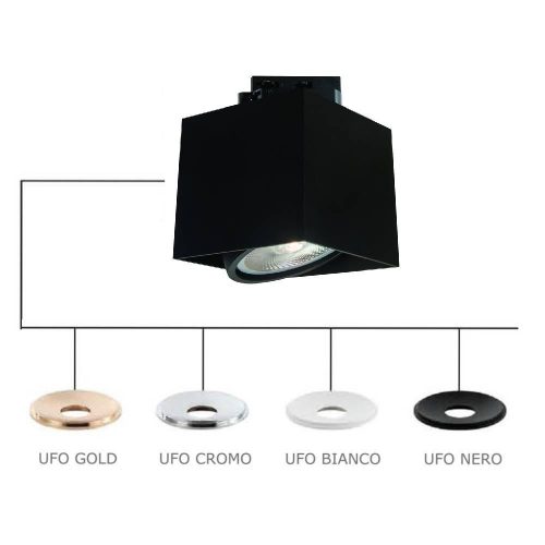 ORLICKI Cardi Nero Track / Ufo Cromo 1xGU10 max 8W LED 230V - OR-OR82821