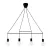VIOKEF 4/L Pendant Light Gloria - VIO-4233900