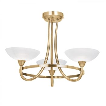 Endon Cagney 3lt semi flush - ED-CAGNEY-3AB