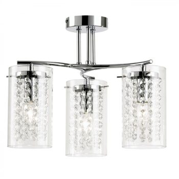 Endon Alda 3lt semi flush - ED-ALDA-3CH