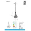 Markslöjd GRÄNSÖ Chandelier 3L Chrome/MC IP44 - MS-107551