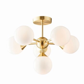 Endon Oscar 6lt semi flush - ED-76501