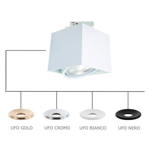 ORLICKI Cardi Bianco Track / Ufo Gold 1xGU10 max 8W LED 230V - OR-OR82777
