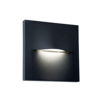 VIOKEF Wall Lamp Dark Grey Square 140x140 Vita - VIO-4298400