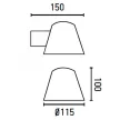Faro GINA kültéri fali lámpa - 71366