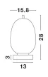 Nova Luce LATO asztali lámpa - NL-9624088