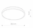 Nowodvorski Agnes Round LED vízvédett mennyezeti lámpa - 8186